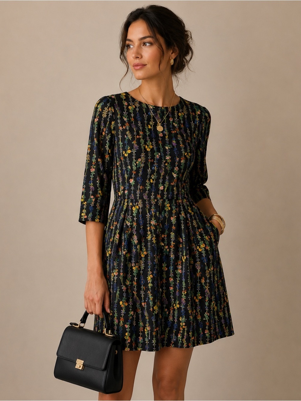 Dan Munier floral Dress size M